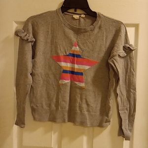Girls Gray Star Shirt